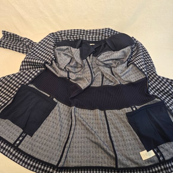 CAbi The Explorer Checkup Blue Heritage Plaid Stretchy Blazer Size M New NO Tag! - Picture 11 of 16